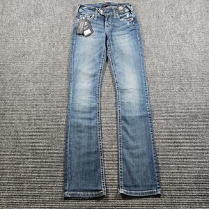 Silver Jeans Tuesday Slim Boot Women's 24x33 Blue Low Rise NWT